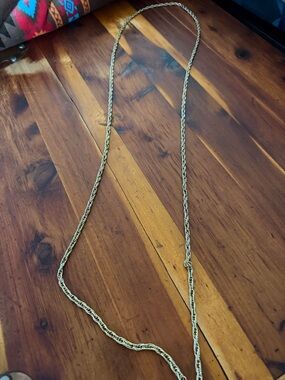 Women’s  Gold-Tone Rope Chain Necklace - Classic Single Strand
